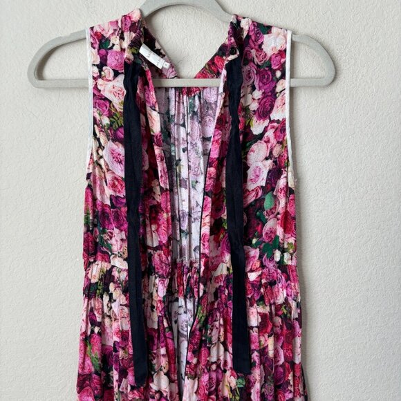 Kate Spade New York Rose Print Tie Back Dress - Picture 15 of 16